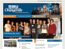 Tablet Screenshot of orangevilletourism.ca